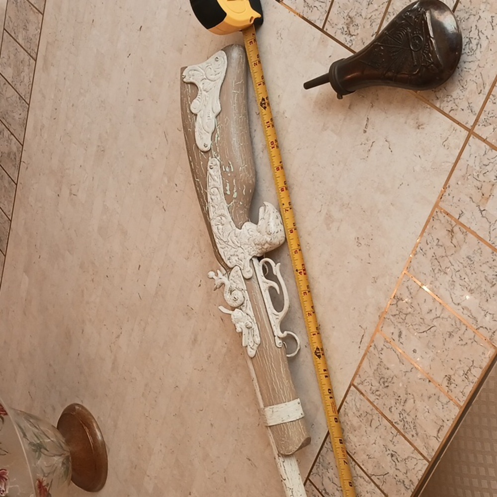 Pirates "Model" "blunderbuss", wood- metal-W/powder Holder/Nice Decor Peice/New - Picture 5 of 11